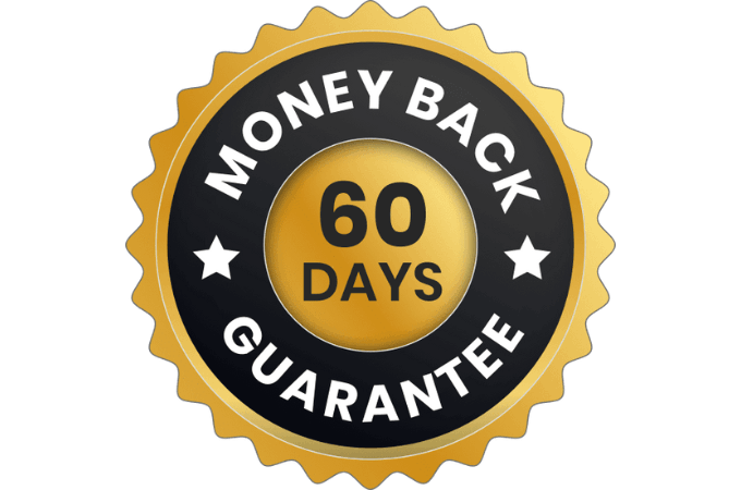 60 Days Money Back Guarantee badge